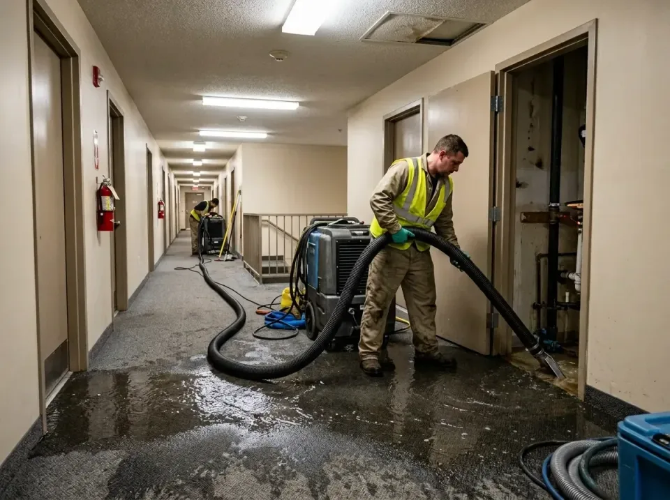multi-unit-apartment-hallway-f-005 — frequently asked questions, Emergency Burst Pipe Water Extraction & Removal in Wheat Ri…